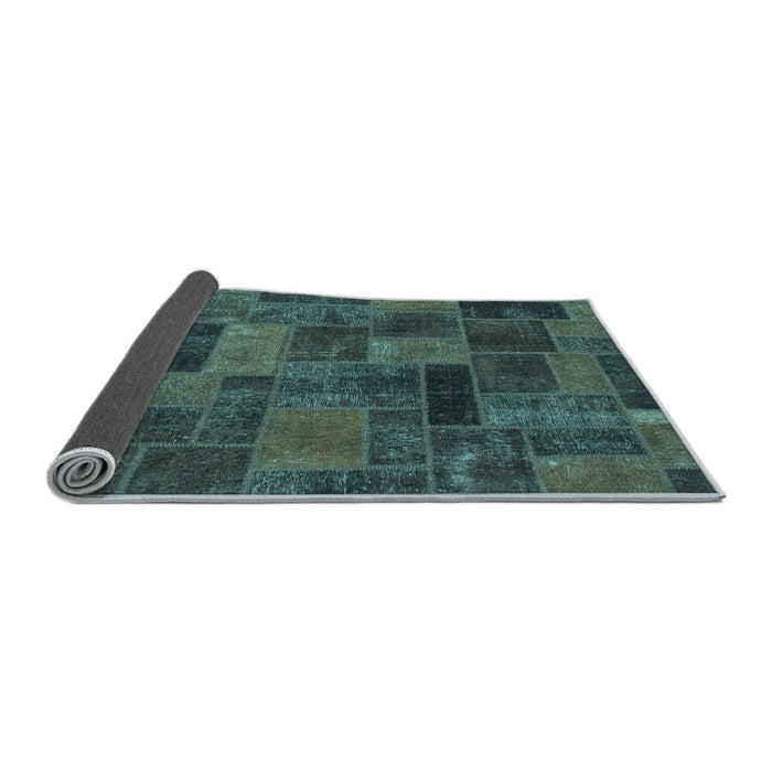 Sideview of Abstract Light Blue Modern Rug, abs1361lblu