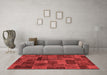 Modern Red Washable Rugs