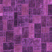 Square Machine Washable Abstract Purple Modern Area Rugs, wshabs1361pur