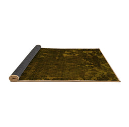 Sideview of Persian Yellow Bohemian Rug, abs1362yw