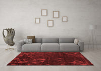 Machine Washable Persian Red Bohemian Rug, wshabs1362red