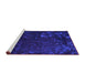 Sideview of Machine Washable Persian Purple Bohemian Area Rugs, wshabs1362pur