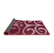 Sideview of Abstract Pale Violet Red Pink Modern Rug, abs1363