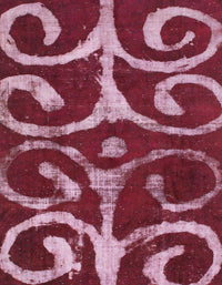 Machine Washable Abstract Pale Violet Red Pink Rug, wshabs1363