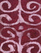 Machine Washable Abstract Pale Violet Red Pink Rug, wshabs1363