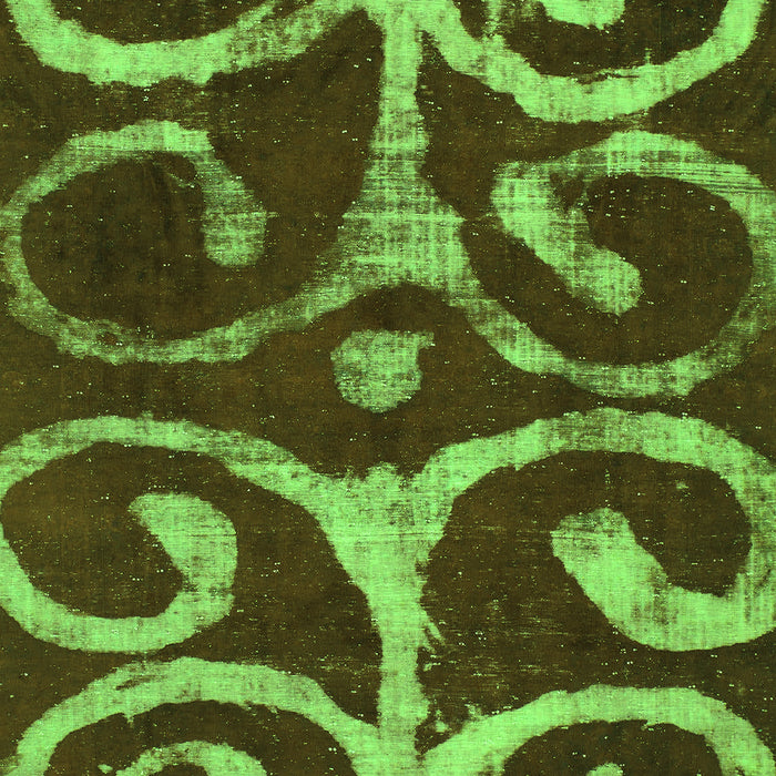 Machine Washable Abstract Green Modern Area Rugs, wshabs1363grn