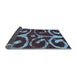 Sideview of Abstract Light Blue Modern Rug, abs1363lblu