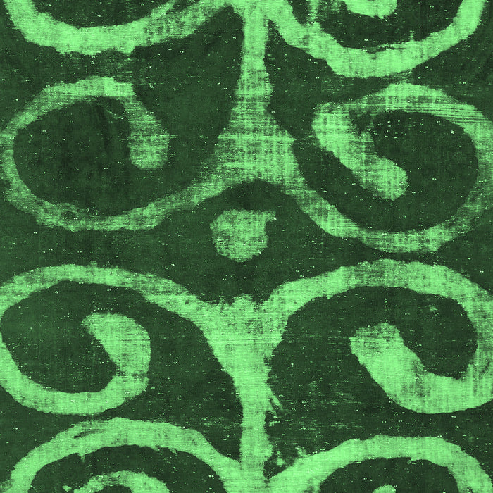 Machine Washable Abstract Emerald Green Modern Area Rugs, wshabs1363emgrn