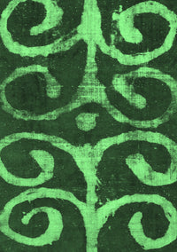 Abstract Emerald Green Modern Rug, abs1363emgrn