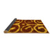 Sideview of Abstract Yellow Modern Rug, abs1363yw