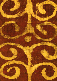 Abstract Yellow Modern Rug, abs1363yw