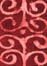 Abstract Red Modern Area Rugs