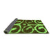 Sideview of Abstract Green Modern Rug, abs1363grn