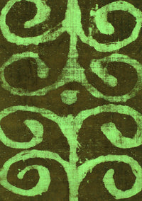 Abstract Green Modern Rug, abs1363grn