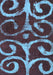 Abstract Light Blue Modern Rug, abs1363lblu