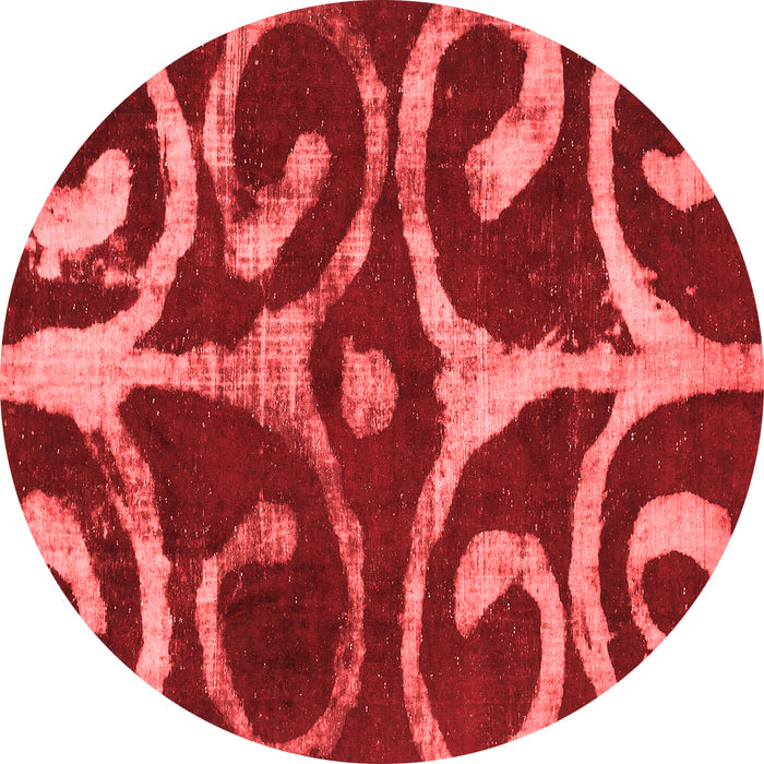 Machine Washable Abstract Red Modern Rug, wshabs1363red