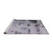 Sideview of Machine Washable Abstract Wisteria Purple Rug, wshabs1364