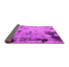 Sideview of Abstract Pink Modern Rug, abs1364pnk