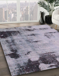 Abstract Purple Modern Rug, abs1364