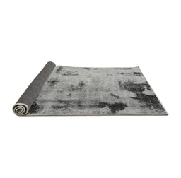 Sideview of Abstract Gray Modern Rug, abs1364gry