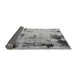 Sideview of Abstract Gray Modern Rug, abs1364gry