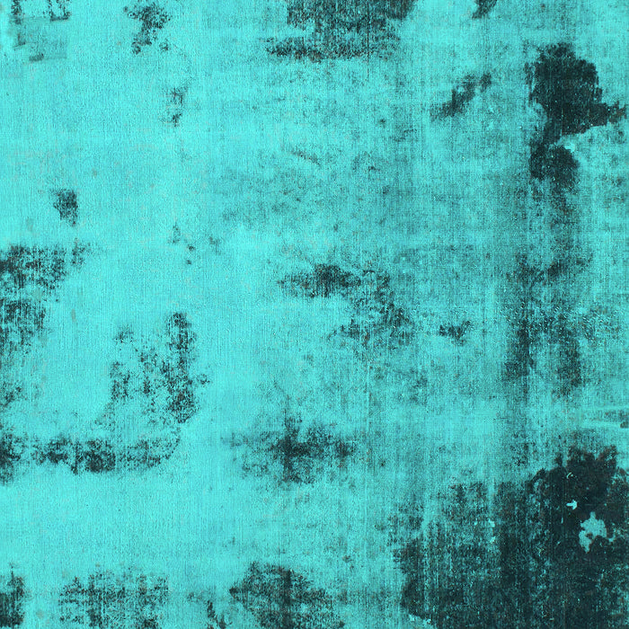 Machine Washable Abstract Turquoise Modern Area Rugs, wshabs1364turq