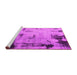 Sideview of Machine Washable Abstract Pink Modern Rug, wshabs1364pnk
