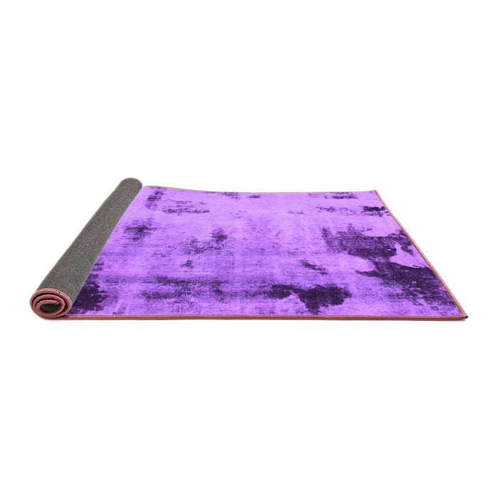 Sideview of Abstract Purple Modern Rug, abs1364pur