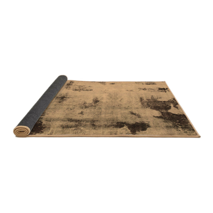Sideview of Abstract Brown Modern Rug, abs1364brn