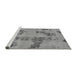 Sideview of Machine Washable Oriental Gray Traditional Rug, wshabs1365gry