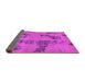 Sideview of Oriental Purple Traditional Rug, abs1365pur