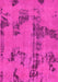 Machine Washable Oriental Pink Traditional Rug, wshabs1365pnk