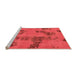 Sideview of Machine Washable Oriental Orange Traditional Area Rugs, wshabs1365org