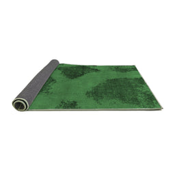 Sideview of Abstract Emerald Green Modern Rug, abs1366emgrn
