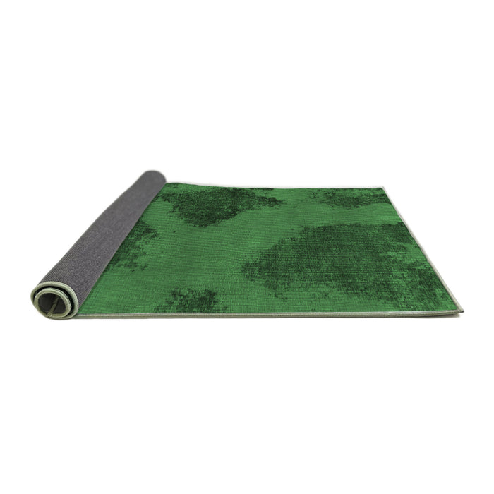 Sideview of Abstract Emerald Green Modern Rug, abs1366emgrn