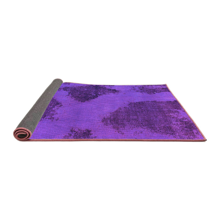 Sideview of Abstract Purple Modern Rug, abs1366pur