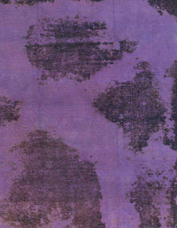 Machine Washable Abstract Purple Flower Purple Rug, wshabs1366