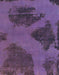 Machine Washable Abstract Purple Flower Purple Rug, wshabs1366