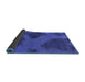 Sideview of Abstract Blue Modern Rug, abs1366blu