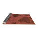 Sideview of Abstract Orange Modern Rug, abs1366org