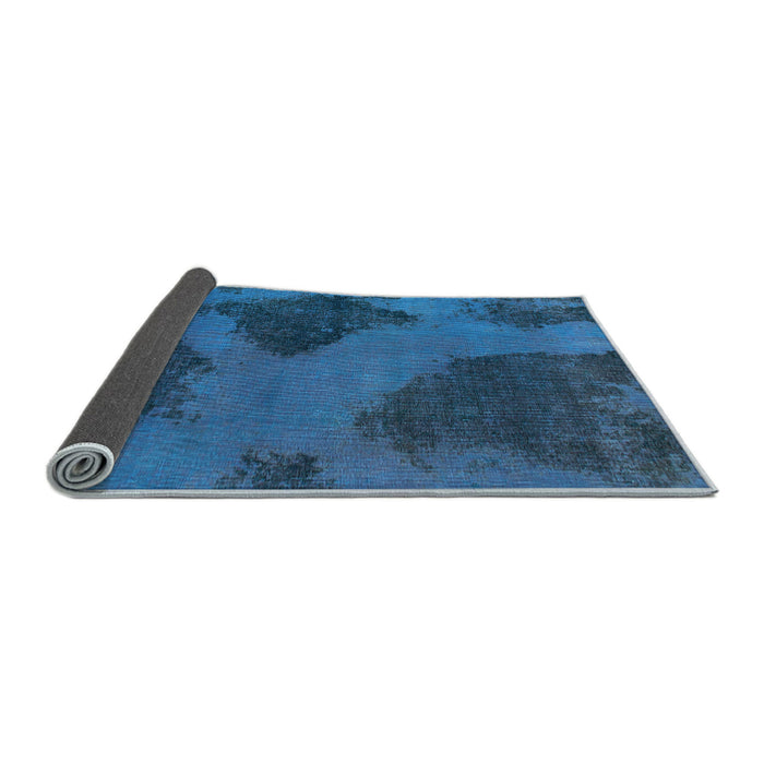 Sideview of Abstract Light Blue Modern Rug, abs1366lblu