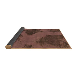 Sideview of Abstract Brown Modern Rug, abs1366brn