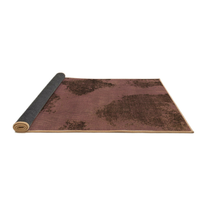 Sideview of Abstract Brown Modern Rug, abs1366brn