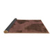 Sideview of Abstract Brown Modern Rug, abs1366brn