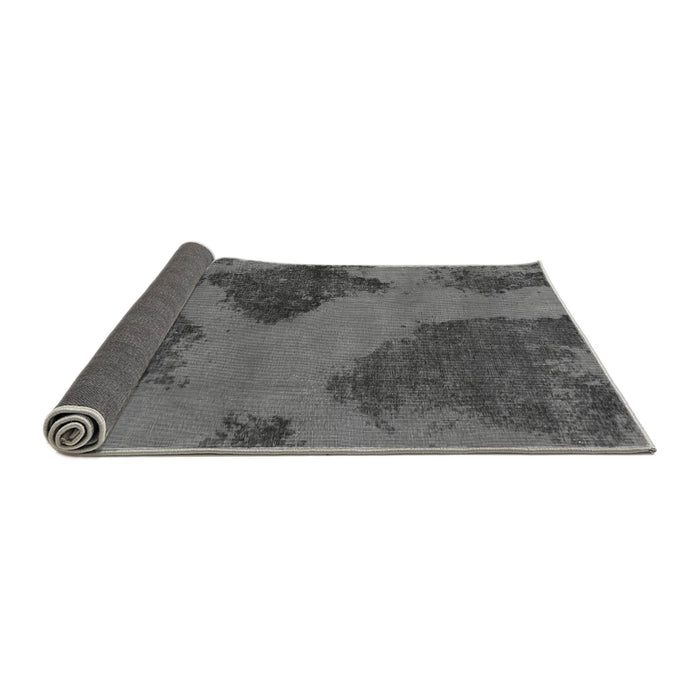 Sideview of Abstract Gray Modern Rug, abs1366gry