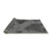 Sideview of Abstract Gray Modern Rug, abs1366gry