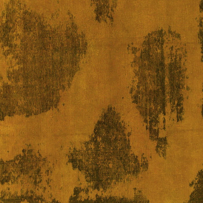 Square Abstract Yellow Modern Rug, abs1366yw