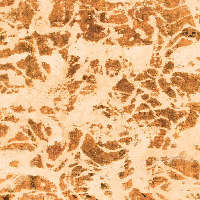 Machine Washable Abstract Orange Modern Area Rugs, wshabs1367org