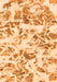 Abstract Orange Modern Rug, abs1367org