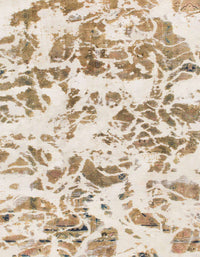 Machine Washable Abstract Gold Rug, wshabs1367